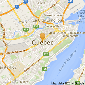 Small map for Quebec City location